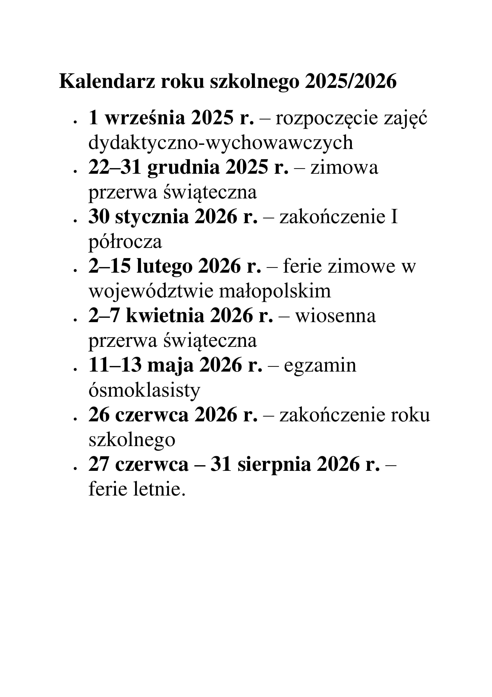 Kalendarz roku szkolnego 2025 26 1